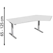 Geramöbel Schreibtisch C Fuß Flex S-618316 buche/silber