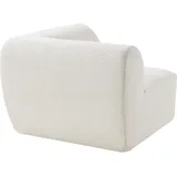 [en.casa] En.Casa, Sofa, Sofa-Modul Hurvas Eckelement Bouclé Cremeweiss