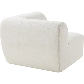 [en.casa] Sofa-Modul Hurvas Eckelement Bouclé Cremeweiß