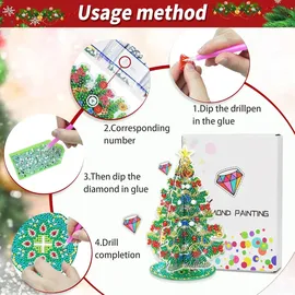 luxuskollektion Diamond Painting Weihnachtsbaum Aufsteller 5D Diamant
