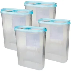Frischhaltebox Schüttdose 2,8 Liter - 4er Pack ( 4 Stück ) Türkis