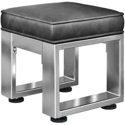 MORENA | Bistro Sitzhocker | B:H 40 x 51cm | Edelstahl/ Anthrazit