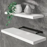 CASARIA Hängeregal 70 x 23 x 3,8 cm Weiß
