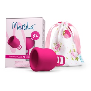 Merula Cup XL strawberry (pink) – Die Menstruationstasse für die sehr starken Tage