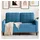 vidaXL 2-Sitzer-Sofa Blau 120 cm Samt