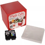 Canon Original Druckkopfpatrone Multipack schwarz / color Cube + Fotopapier PP-201 13x13cm 40 Blatt 5225B012