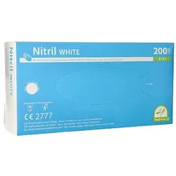 Medi-Inn® 200 "Medi-Inn®" Handschuhe, Nitril puderfrei "White" weiss Größe L