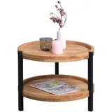 M2 Kollektion Couchtisch Alva Holz Braun Wildeiche