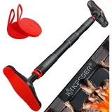 Kesser KESSER® Klimmzugstange Türrahmen verstellbar, Pull Up Bar Heimturnhalle, Reckstange ohne Schrauben/Bohren, 68-106 cm Ausziehbar, Tragfähigkeit bis zu 300Kg & rutschfeste Griffe, inkl. Resistenzbänder