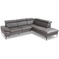 CASEDO Ecksofa Palma Leder Anthracite