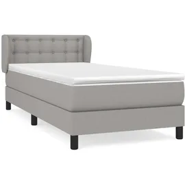 vidaXL Boxspringbett 100 x 200 cm Hellgrau