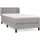 vidaXL Boxspringbett 100 x 200 cm Hellgrau
