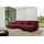 altdecor Ecksofa Samt 6-Sitzer Bordeauxrot