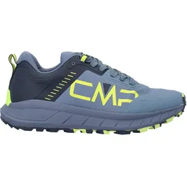 CMP Hamber Lifestyle Shoes Sneaker, Dusty Blue Yellow Fluo, 44 EU