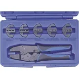 Kunzer 7CZ06 Crimpzangen-Set 6teilig Isolierte Kabelschuhe, Unisolierte Kabelschuhe, Aderendhülsen