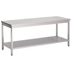 Gastronoble Gastro M Arbeitstisch 1200x700x850mm mit Grundboden aus Edelstahl