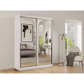 Mirjan24 Schiebetürenschrank Modin 150 x 216 x 65 cm Beige/Schwarz