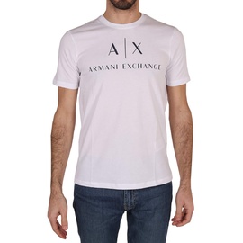 Giorgio Armani Armani Exchange Herren 8nztcj T-Shirt, Weiß, M