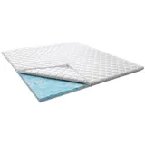 KAWOLA Topper SOLO Sence-ice Gel-Schaum 180 x 200 cm weiß