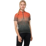 Jack Wolfskin Morobbia Half Zip Print Kurzarm-t-shirt - Guave 51 - L