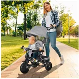 Homcom 6-in-1 Dreirad mit Schubstange, Kinderdreirad mit abnehmbarem Sonnendach