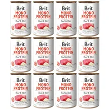 Brit Mono Protein Rind & Reis 12 x 400 g