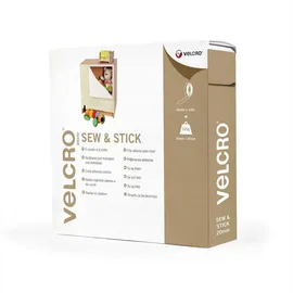 Velcro Klettband 20 mm x 10 m Schwarz