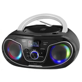 Trevi CMP 588 DAB Tragbares Stereo mit DAB/DAB+ und FM mit RDS, Dot Matrix Display mit hoher Ablesbarkeit, CD, MP3, USB, AUX-IN, Bluetooth, Kopfhörerbuchse