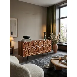 KADIMA DESIGN Metallux 144 x 72 x 47 cm Braun