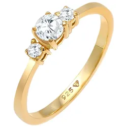 Elli Verlobung Zirkonia Kristalle 925 Sterling Silber 58 Damen