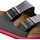 Birkenstock Arizona Superlauf, Birko-Flor, schwarz/rot, schmal, Größe 47