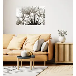 Wandsticker QUEENCE "Blume", beige, T:0,1cm, Folie, Wandtattoos, Selbstklebend, kinderleichte Anbringung