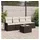 vidaXL Garten-Loungesofa-Set 5-tlg. braun/beige