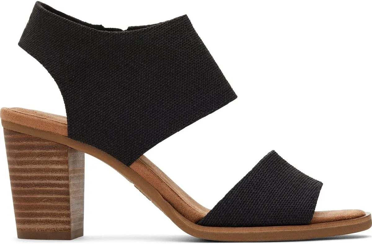 Toms Majorca Cutout black melange woven 38.5