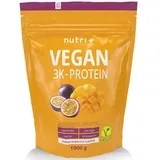 Nutri + Vegan 3K Protein Mango-Maracuja Pulver 1000 g