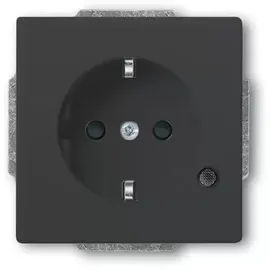 Busch-Jaeger Future Linear Steckdosen-Einsatz mit LED Kontrolllicht, studioweiß (20