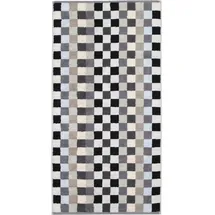 CAWÖ Unique Karo 942 Handtuch 50 x 100 cm anthrazit