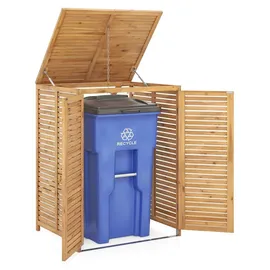 Costway Mülltonnenhaus Holz 120 L natur