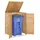 Costway Mülltonnenhaus Holz 120 L natur