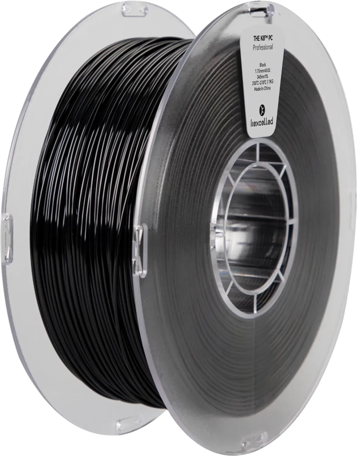 Kexcelled THE K8TM PC, Farbe: Schwarz, Filamentgröße: 1.75 mm, Gewicht: 1 kg