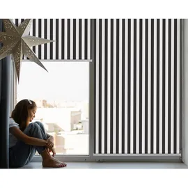 Tulup Rollo 90 x 140 cm Fenstergröße (Velux) schwarz