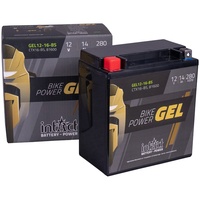 Intact Bike-Power GEL Motorradbatterie GEL12-16-BS, 14Ah (DIN 81600, YTX16-BS