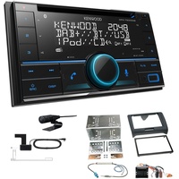 Kenwood DPX-7300DAB Radio Bluetooth DAB+ für Audi TT teilaktiv in schwarz