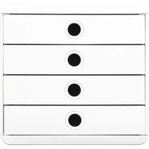 Exacompta Schubladenbox AutentiK 27,8 x 34,7 x 26,7 cm 4-tlg. weiß