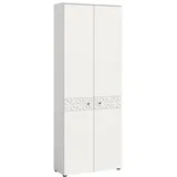 xonox.home Prisma Garderobenschrank 70,2x192x34,8 cm weiß