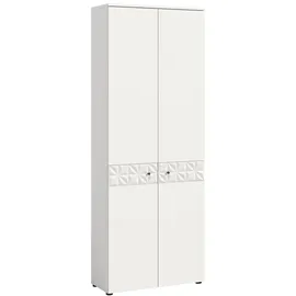 xonox.home Prisma Garderobenschrank 70,2x192x34,8 cm weiß