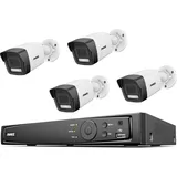 ANNKE N48PAW+I91DD*4+2T LAN IP-Überwachungskamera-Set 8-Kanal mit 4 Kameras 4096 x 3072 Pixel),