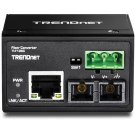 TRENDNET TI-F10SC Medienkonverter Media Converter, RJ-45, SC-Duplex 100Base-FX Multi-M. SC 2KM IP 30 (Modul für Switches)