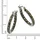 ZEEme Creolen Zeeme Silber 925 oxidiert mit 34x Markasit schwarz one-size