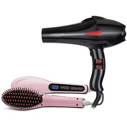 Italian Design Professional Pack Ionic Hairdryer+ Glättungsbürste Id 